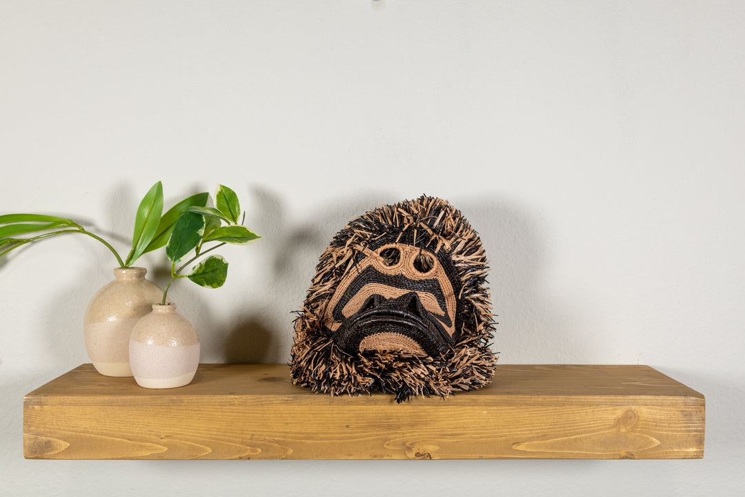 Black and Brown Spider Monkey Mask