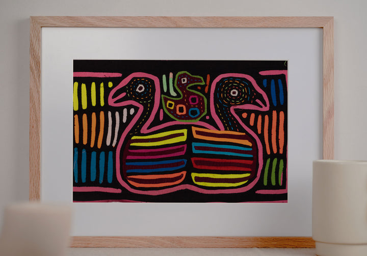 Parental Care Pink Duck Family Mola