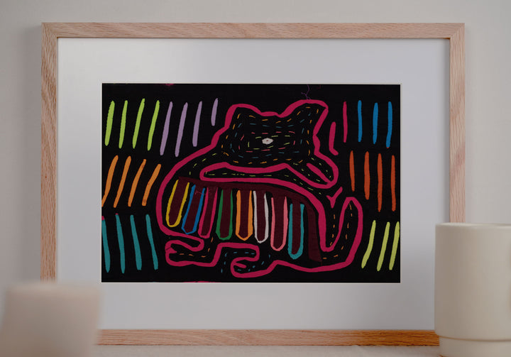 Pink Black Puppy Pooch Dog Mola