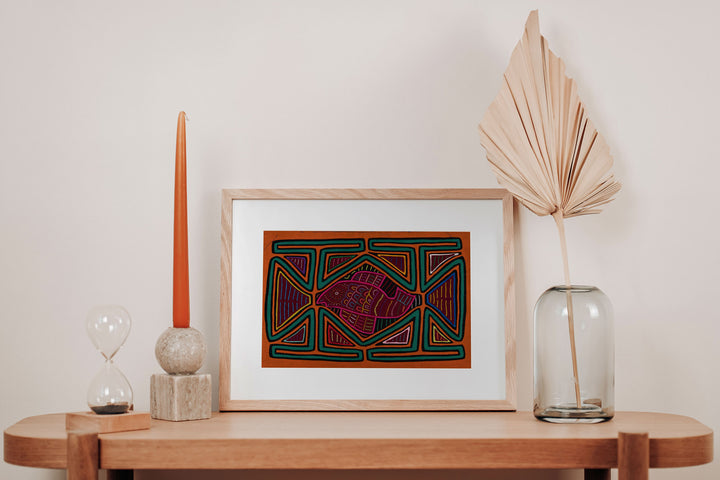 Orange Green Pink Fish Mola