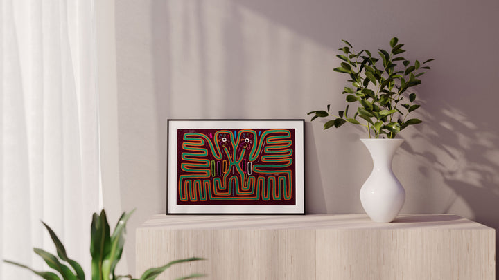 Burgundy Green Lovebird Mola