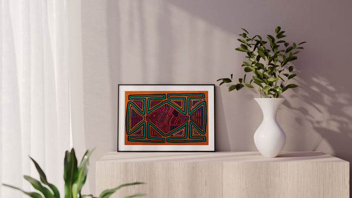 Orange Green Pink Fish Mola