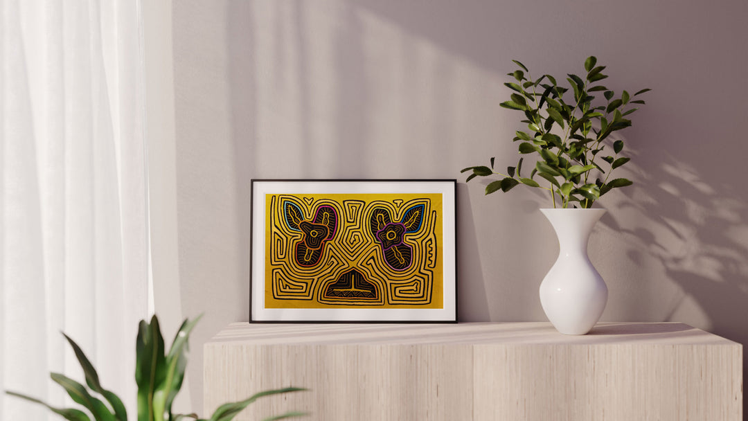 Rare Yellow Floral Flower Mola