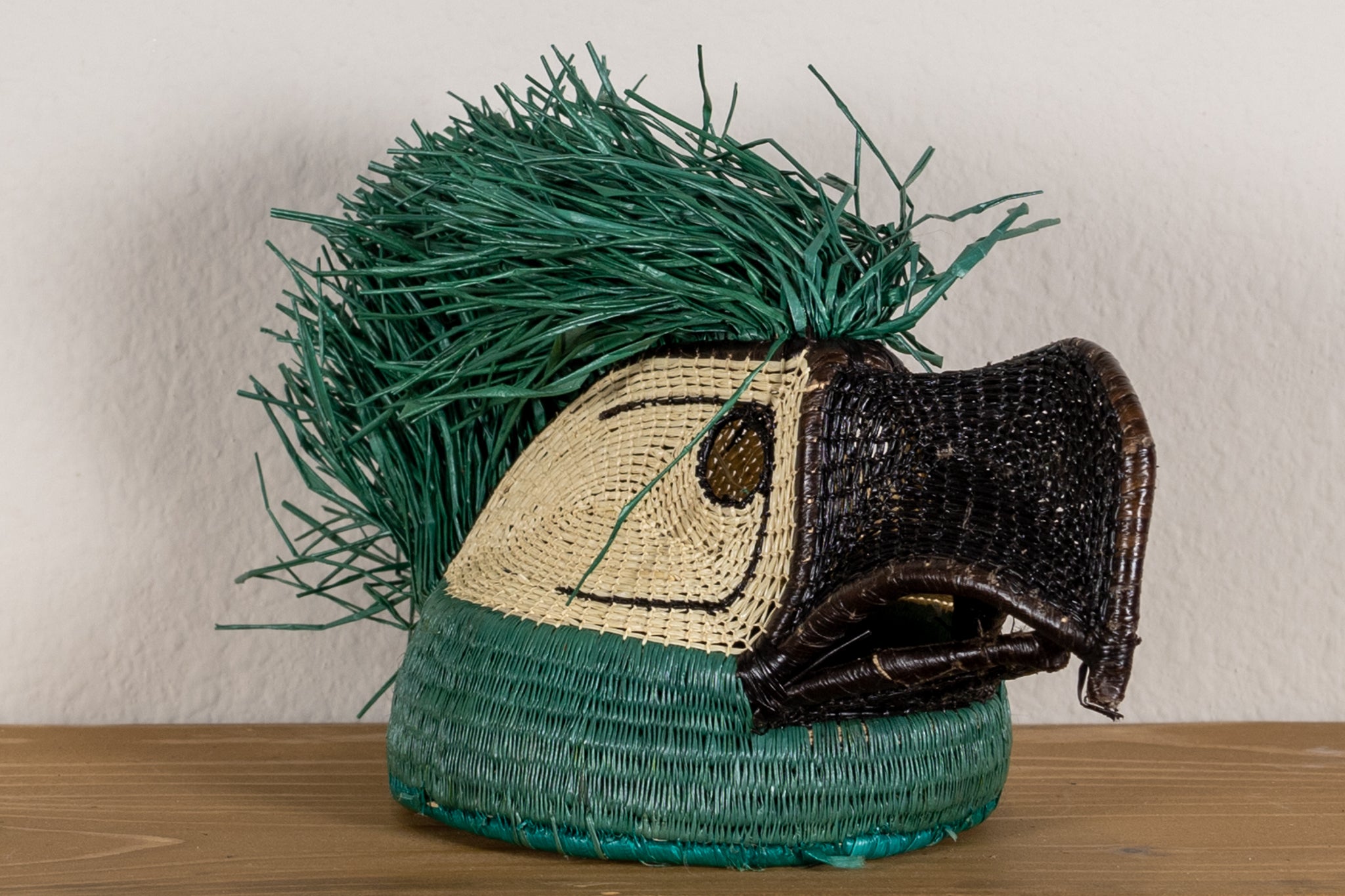 Green Head Parrot Mask