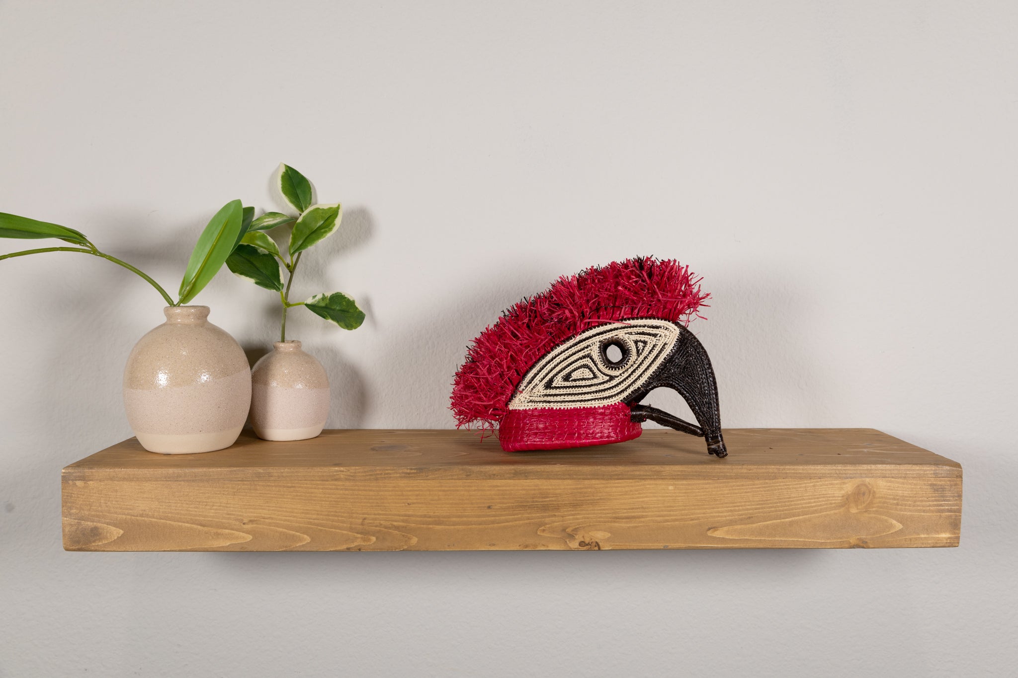 Red Head Parrot Mask