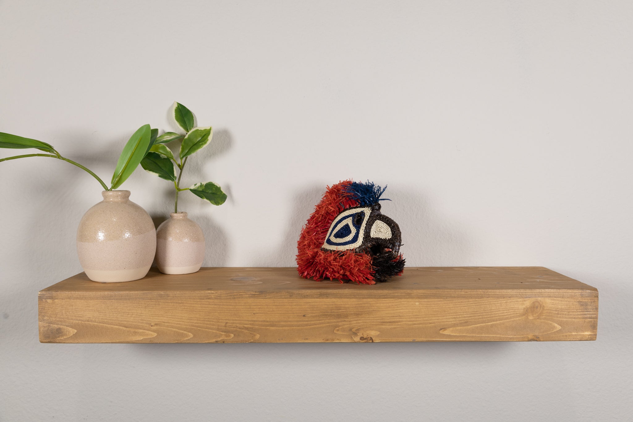 Red and Blue Head Parrot Mask