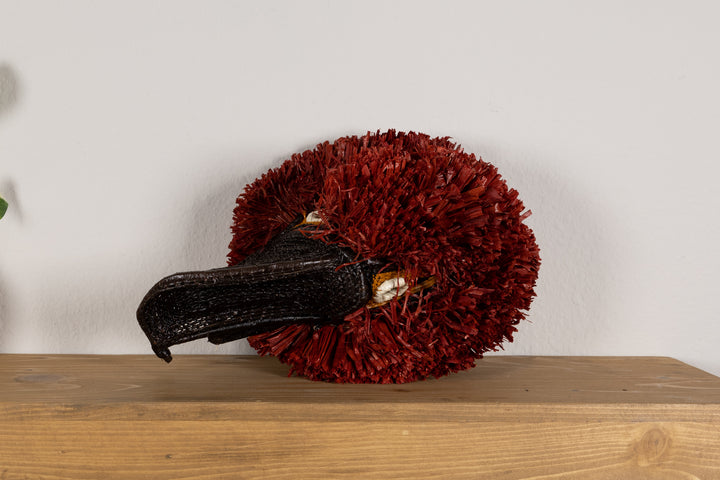 Blood Red Parrot Bird Mask