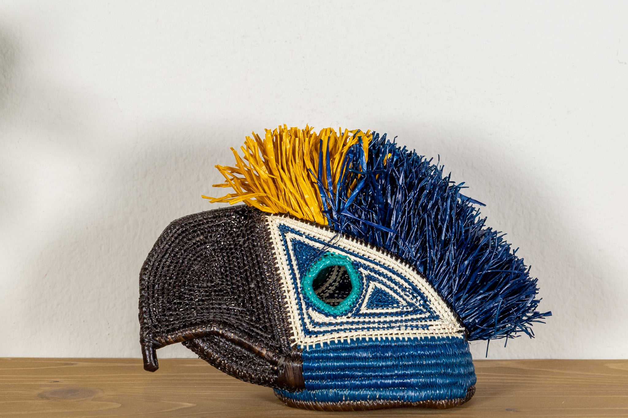 Blue and Yellow Macaw Mask