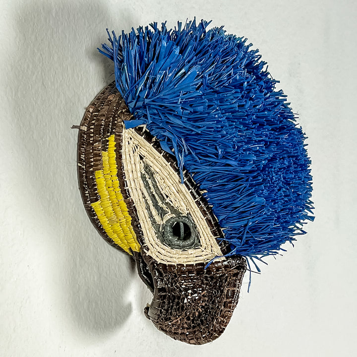 Blue Military Macaw Bird Mask