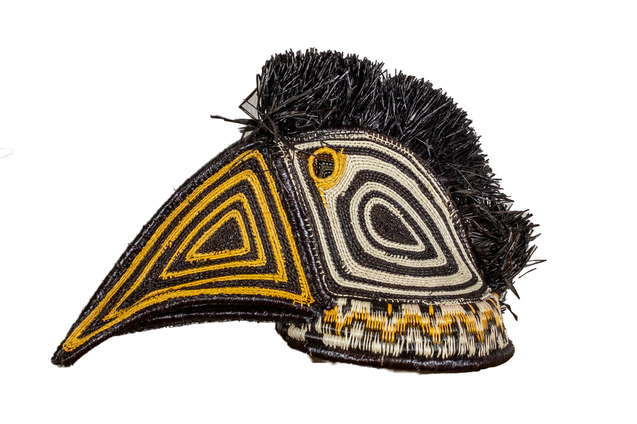 Black and Gold Toucan Bird Mask