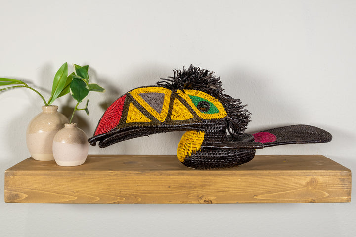 Black and Gold Toucan Bird
