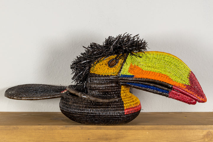 Green and Orange Toucan Bird