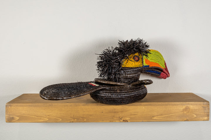 Green and Orange Toucan Bird