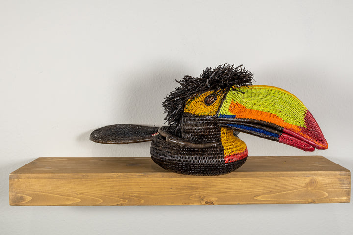 Green and Orange Toucan Bird