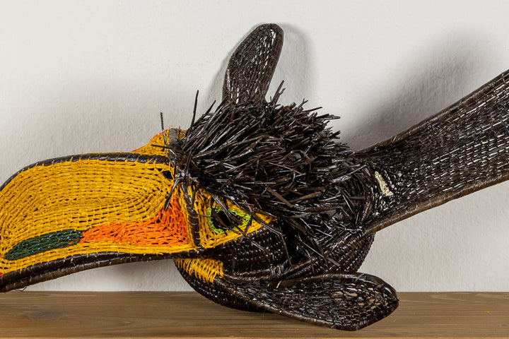 Black and Gold Toucan Bird