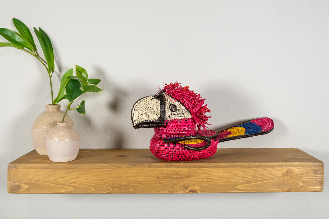 Red Yellow and Blue Toucan Bird