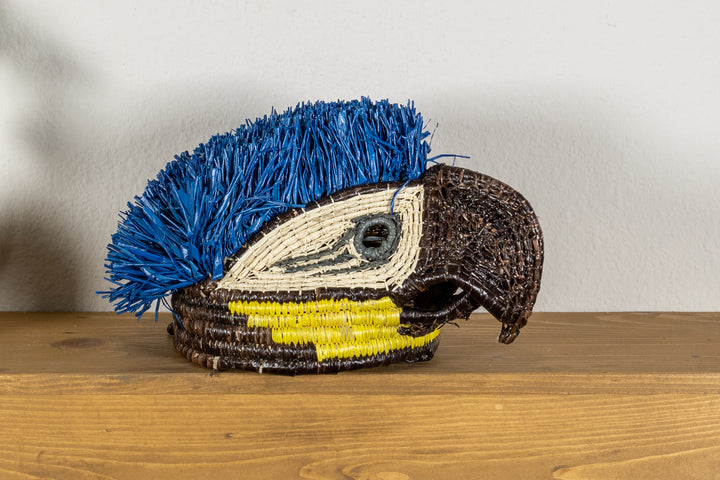 Blue Military Macaw Bird Mask