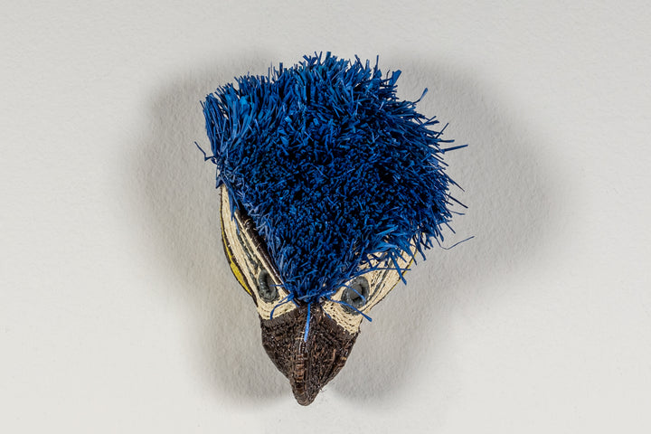 Blue Military Macaw Bird Mask