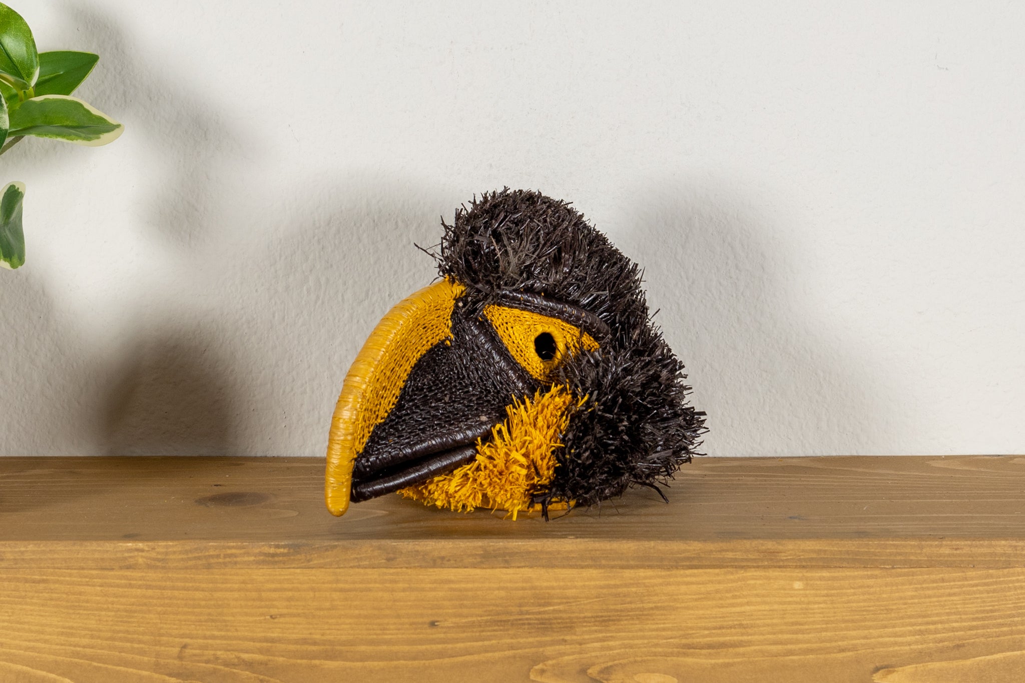 Black and Gold Headed Manakin Parrot Bird Mask