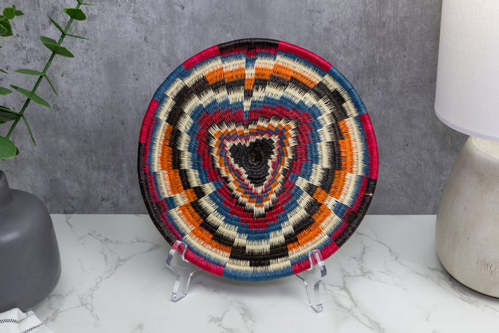 Woven Basket Plate, Basket Wall Decor