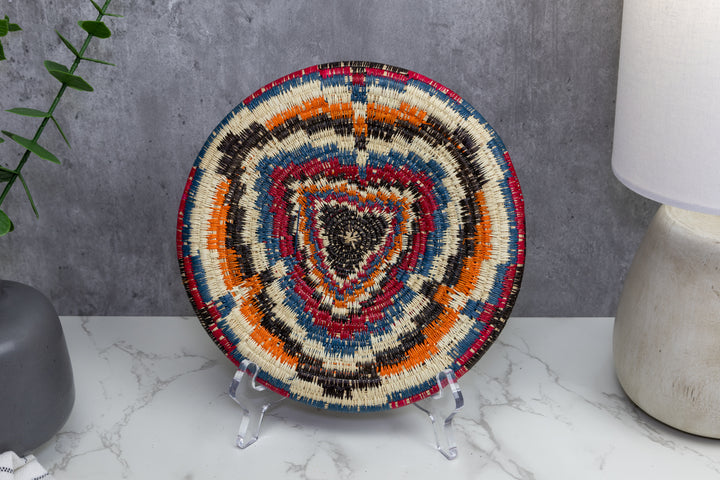 Woven Basket Plate, Basket Wall Decor