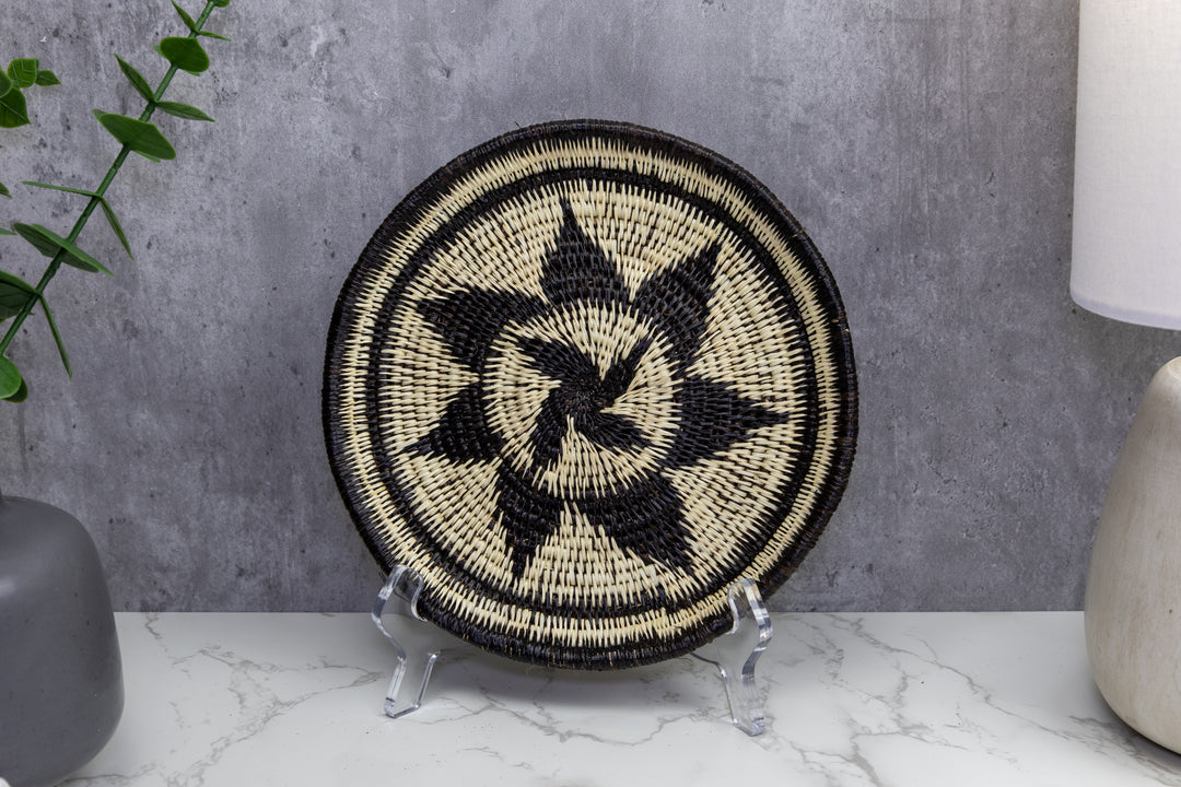 Woven Basket Plate, Basket Wall Decor