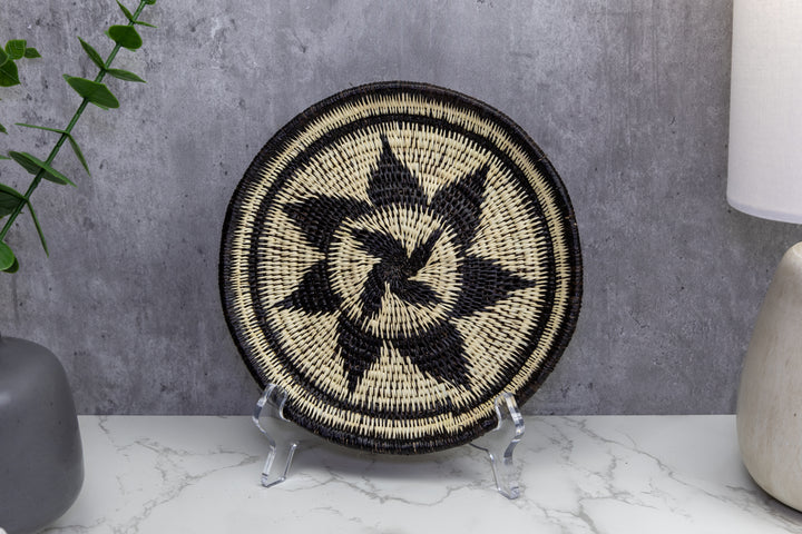 Woven Basket Plate, Basket Wall Decor