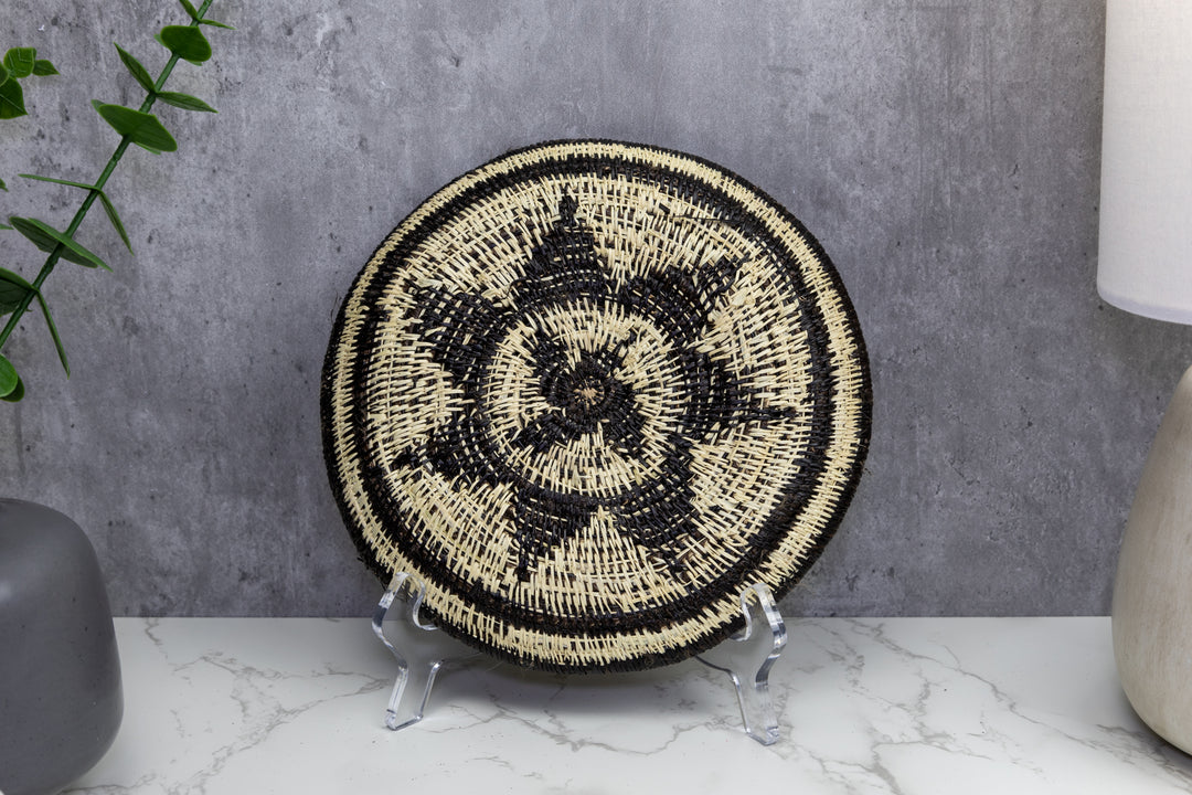 Woven Basket Plate, Basket Wall Decor