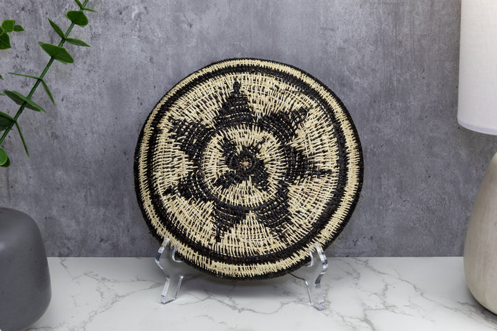 Woven Basket Plate, Basket Wall Decor