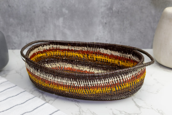 Rainforest Woven Basket Bowl