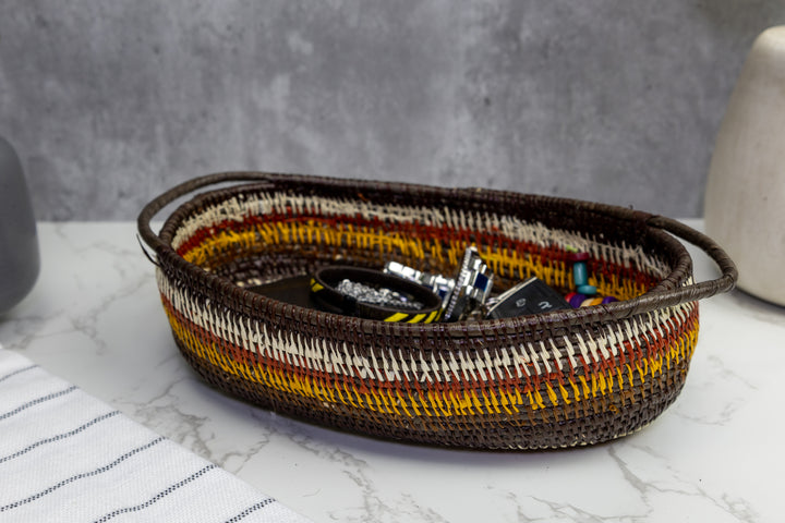 Rainforest Woven Basket Bowl