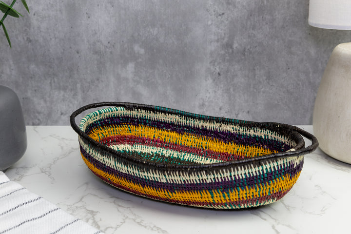 Rainforest Woven Basket Bowl