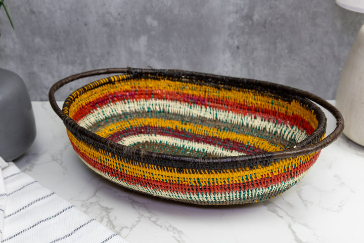 Rainforest Woven Basket Bowl