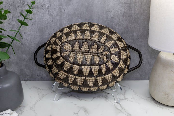 Woven Basket Plate, Basket Wall Decor
