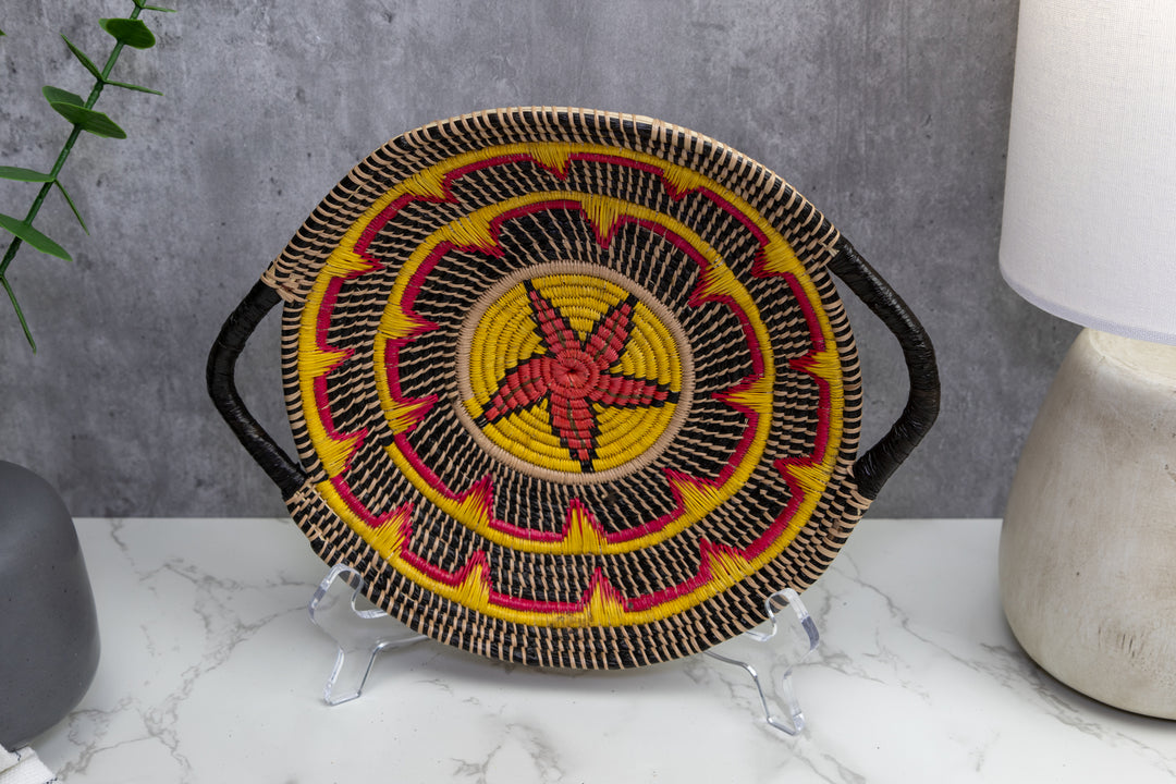Woven Basket Plate, Basket Wall Decor
