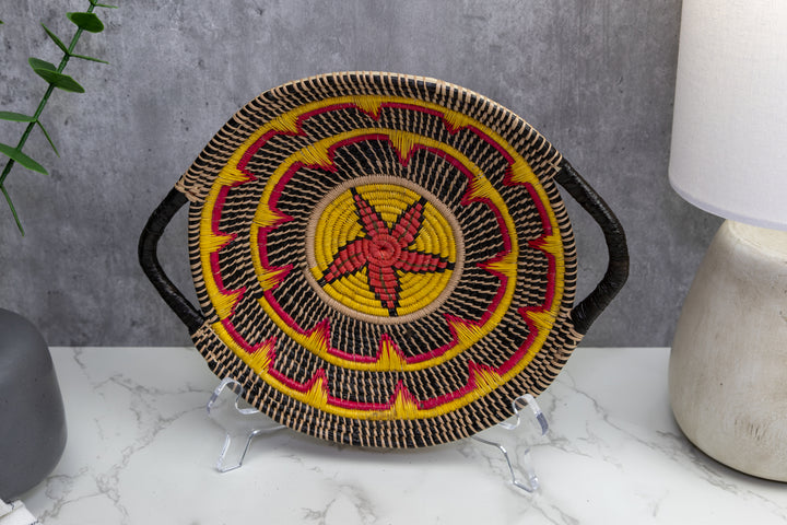 Woven Basket Plate, Basket Wall Decor