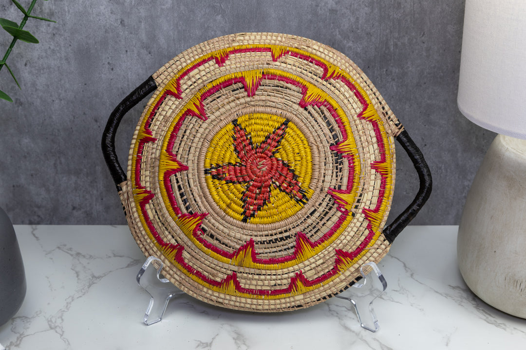 Woven Basket Plate, Basket Wall Decor
