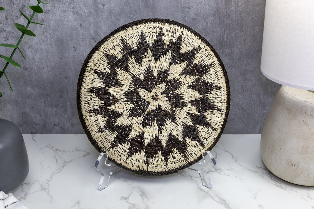 Woven Basket Plate, Basket Wall Decor