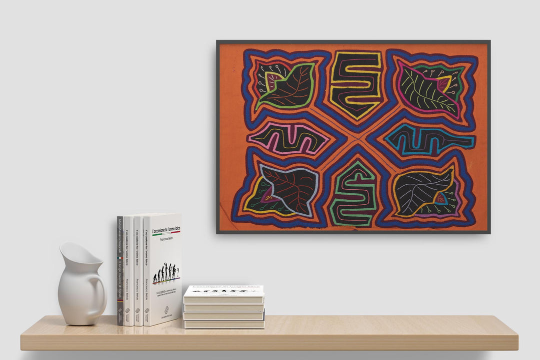 Orange and Blue Garden of Eden Mola