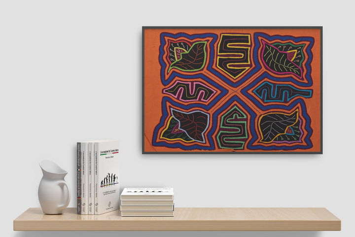 Orange and Blue Garden of Eden Mola