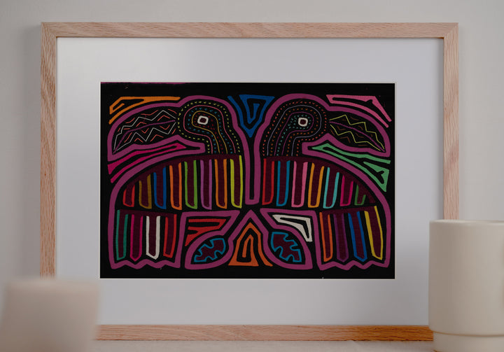 Black And Purple Tattoo Beak Toucan Mola