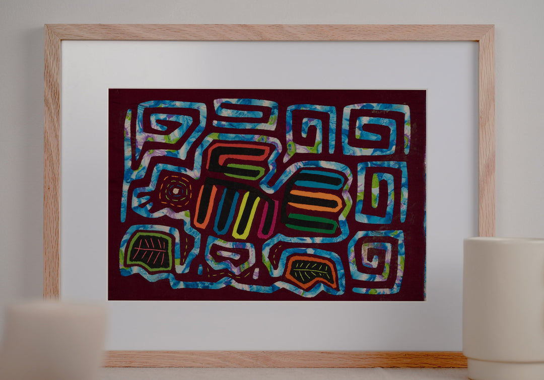 Maroon And Blue Bird Mola