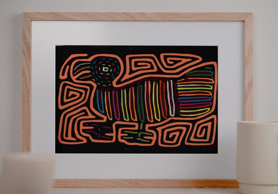 Neon Orange Turkey Bird Mola