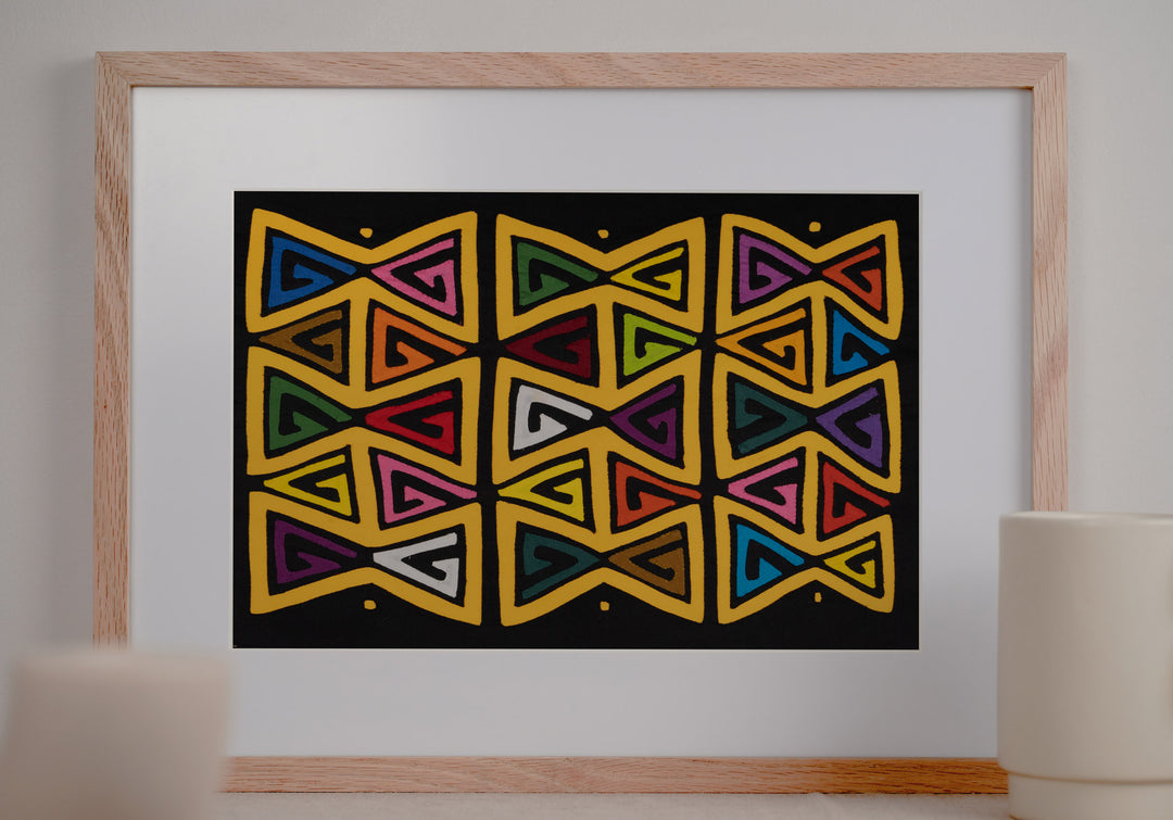 Black And Golden Bowtie Mola
