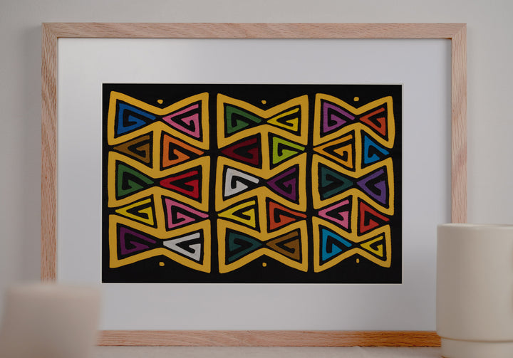 Black And Golden Bowtie Mola