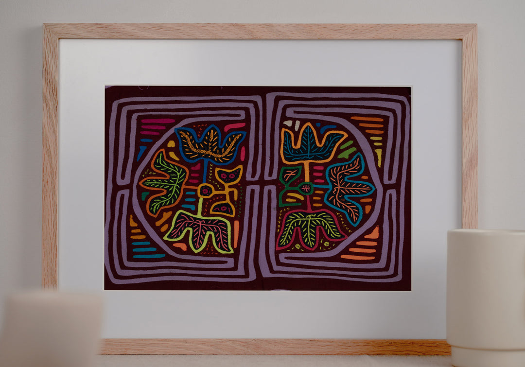 Burgundy And Purple Flower Garden Mola