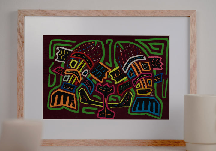 Burgundy and Green Flying Fish Mola