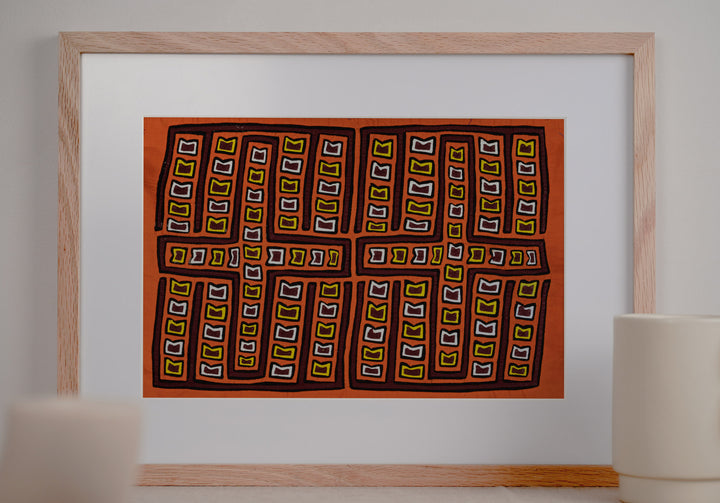 Christian Cross Orange Mola