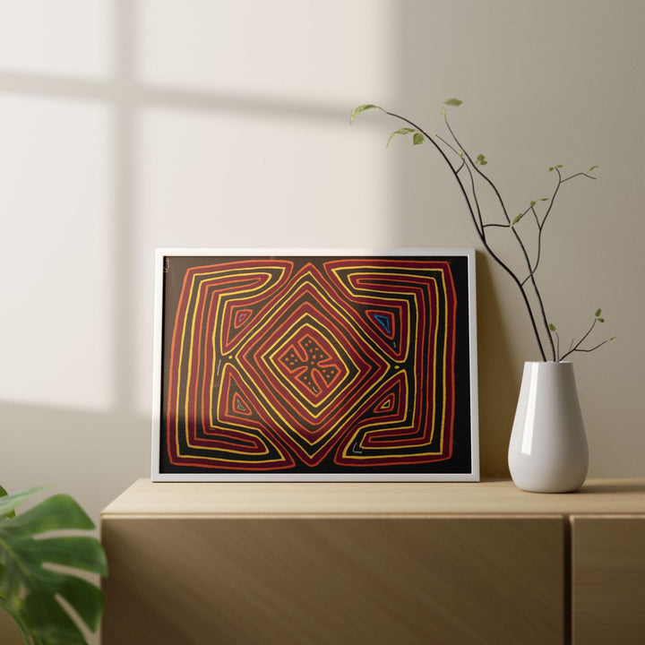 Black Red Yellow Maze Mola