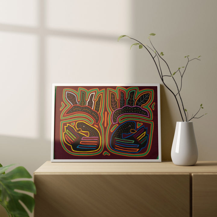 Burgundy Rainbow Swan Lake Mola